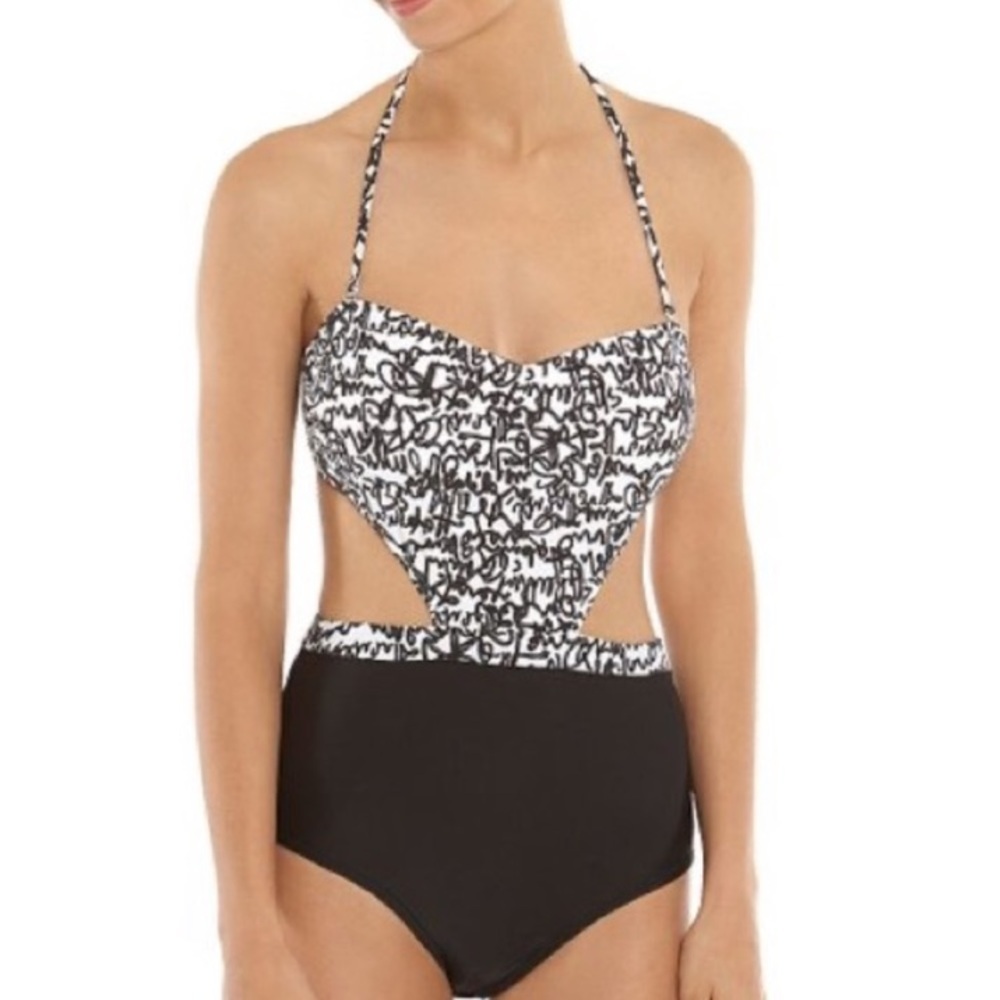Gossip cutout one piece bathing suit, Size S, NWT